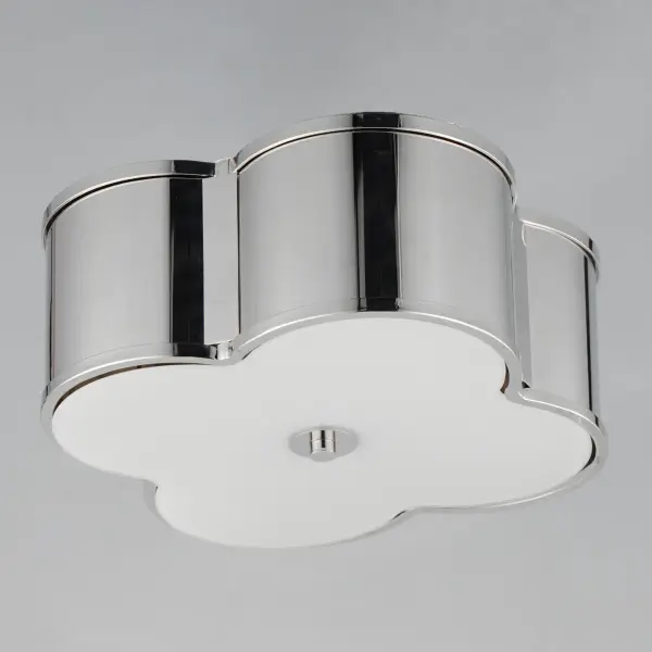 Clover Two Light Flush Mount in Polished Nickel - Image 4