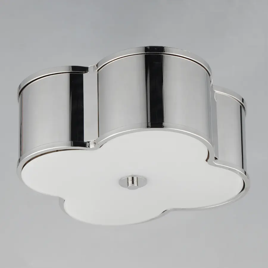Clover Two Light Flush Mount in Polished Nickel - Image 4