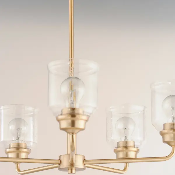 Acadia 5-Light Chandelier in Heritage Brass - Image 4