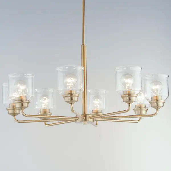 Acadia 8-Light Chandelier in Heritage Brass - Image 2