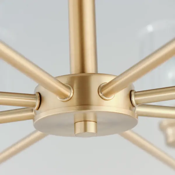 Acadia 8-Light Chandelier in Heritage Brass - Image 4