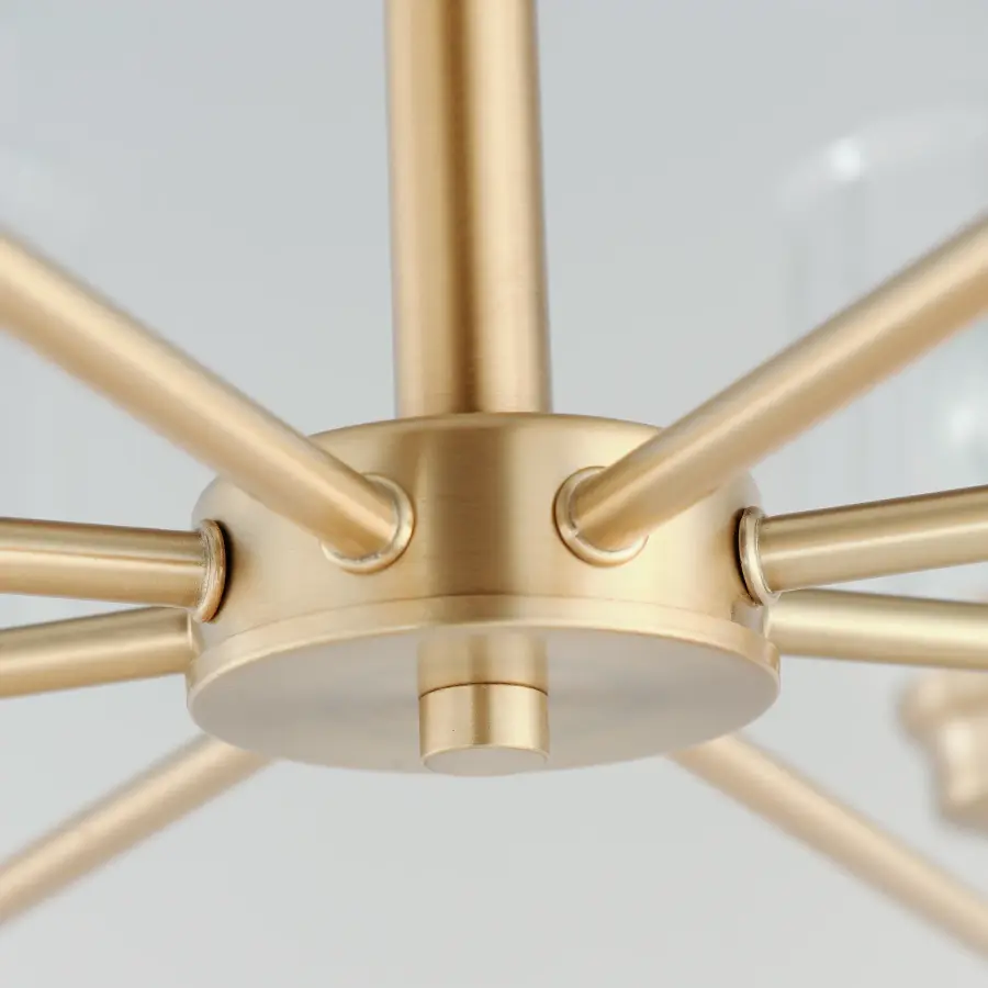 Acadia 8-Light Chandelier in Heritage Brass - Image 4