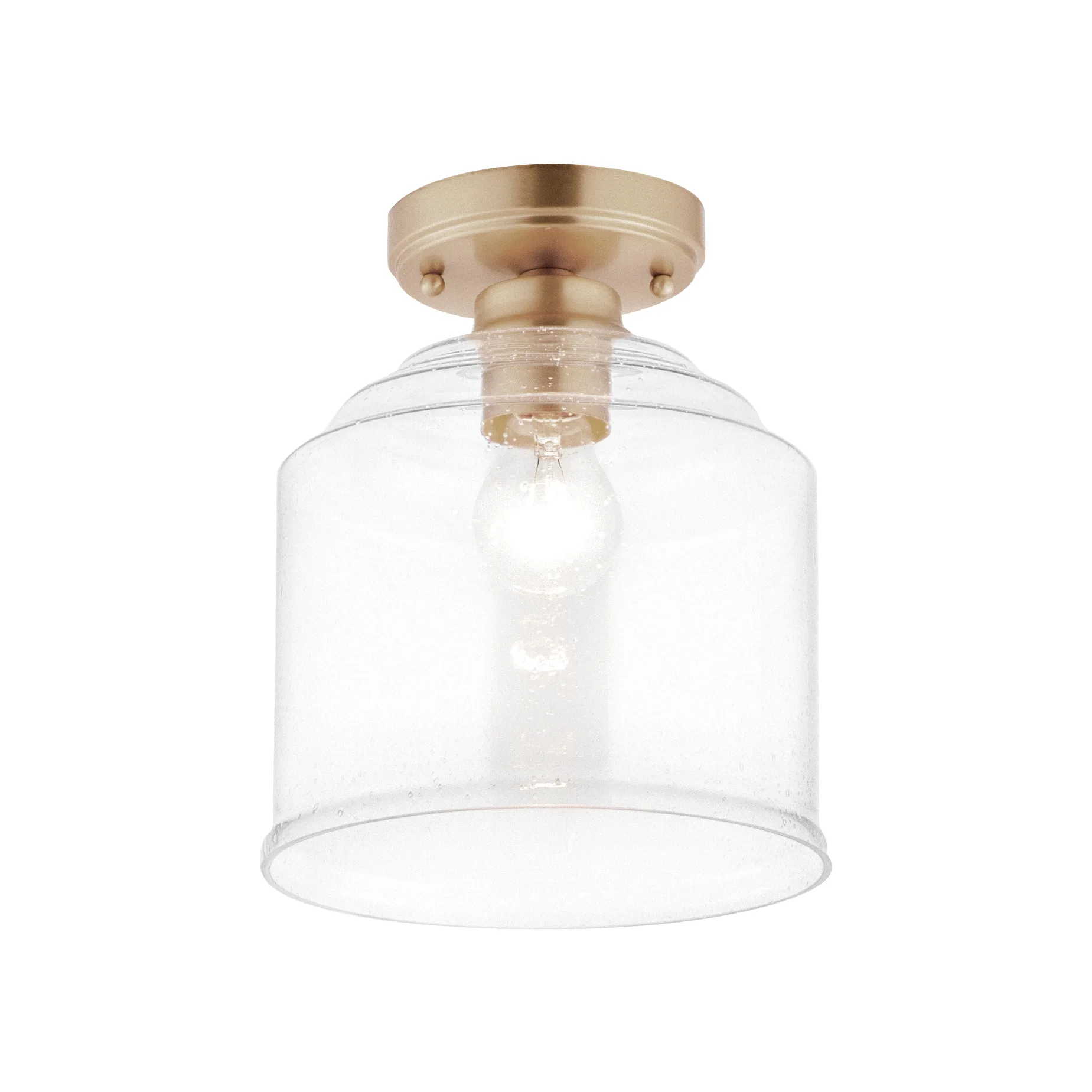 Acadia One Light Semi-Flush Mount in Heritage