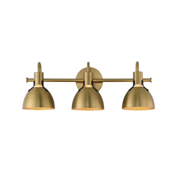 Collection: Dusk Finish: Satin Brass Width: 24.00" Height: 8.75" Weight: 3.74 lb Extension from Wall: 7.00" Wire: 120" Canopy: 5"x5" Number of Bulbs: 3 Maximum Wattage: 60.00 W Bulb Base: E26 Medium Light Source: Incandescent Voltage: 120.00 V Material: Steel Safety Listing: cETLus Manufacturer Warranty: 2 Spec Sheet