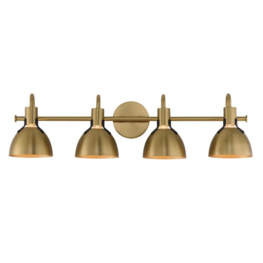 Dusk Four Light Wall Sconce in Satin Brass