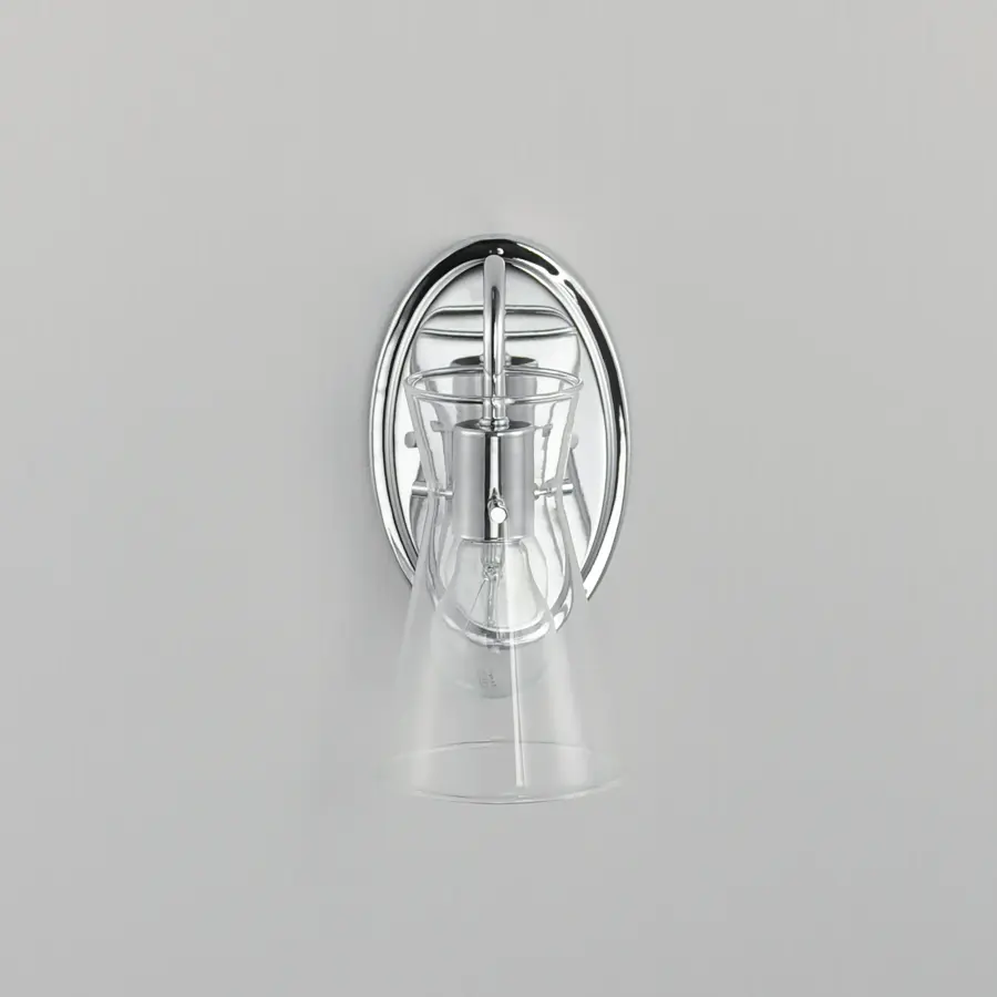 Ava One Light Wall Sconce in Polished Chrome - Image 2