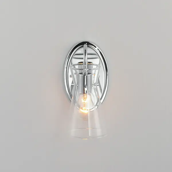 Ava One Light Wall Sconce in Polished Chrome - Image 3