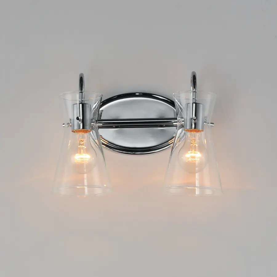 Ava Two Light Bath Vanity in Polished Chrome - Image 3