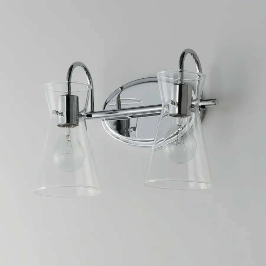 Ava Two Light Bath Vanity in Polished Chrome - Image 4