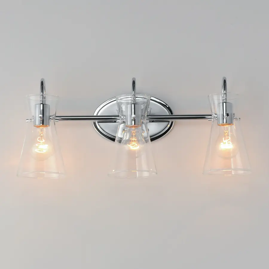 Ava 3-Light Bath Vanity in Polished Chrome - Image 3