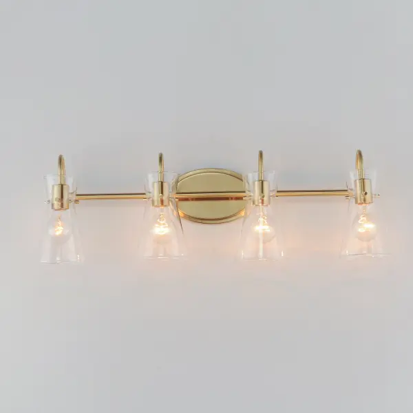 Ava 4-Light Bath Vanity in Natural Aged Brass - Image 3