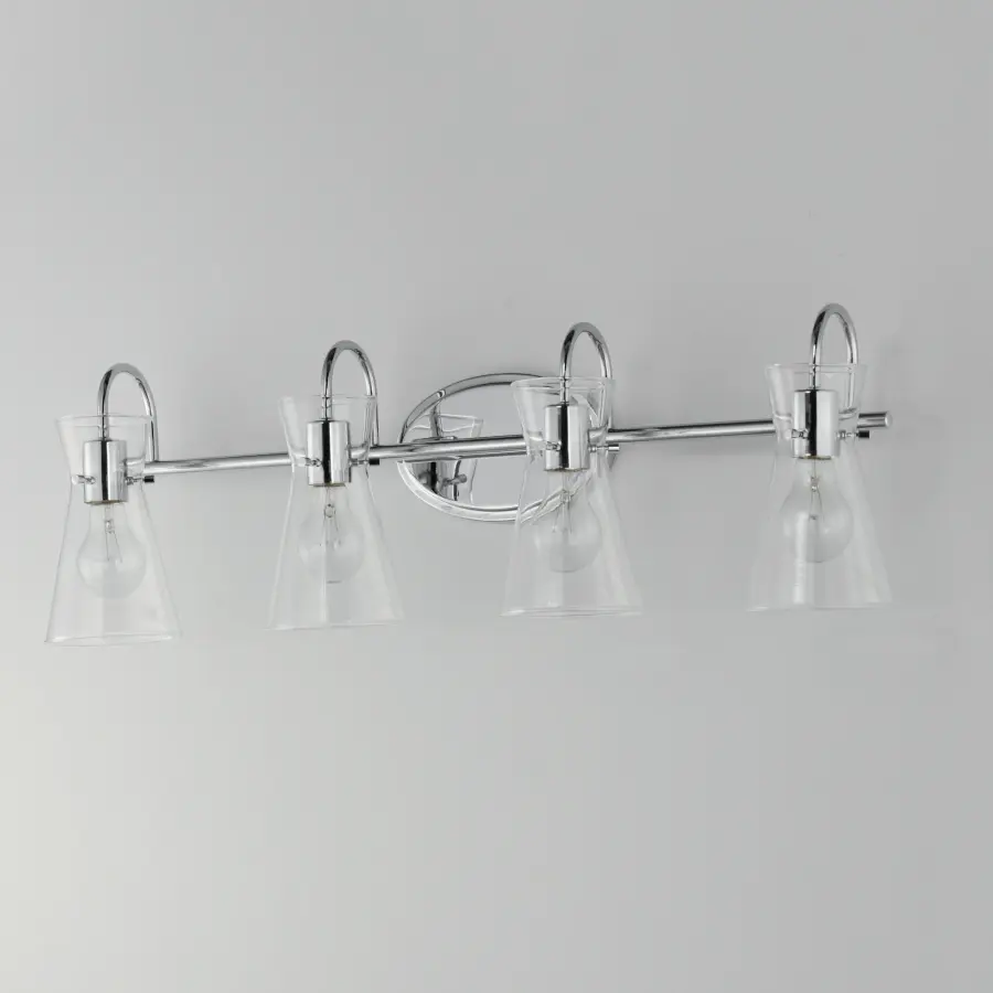 Ava 4-Light Bath Vanity in Polished Chrome - Image 4