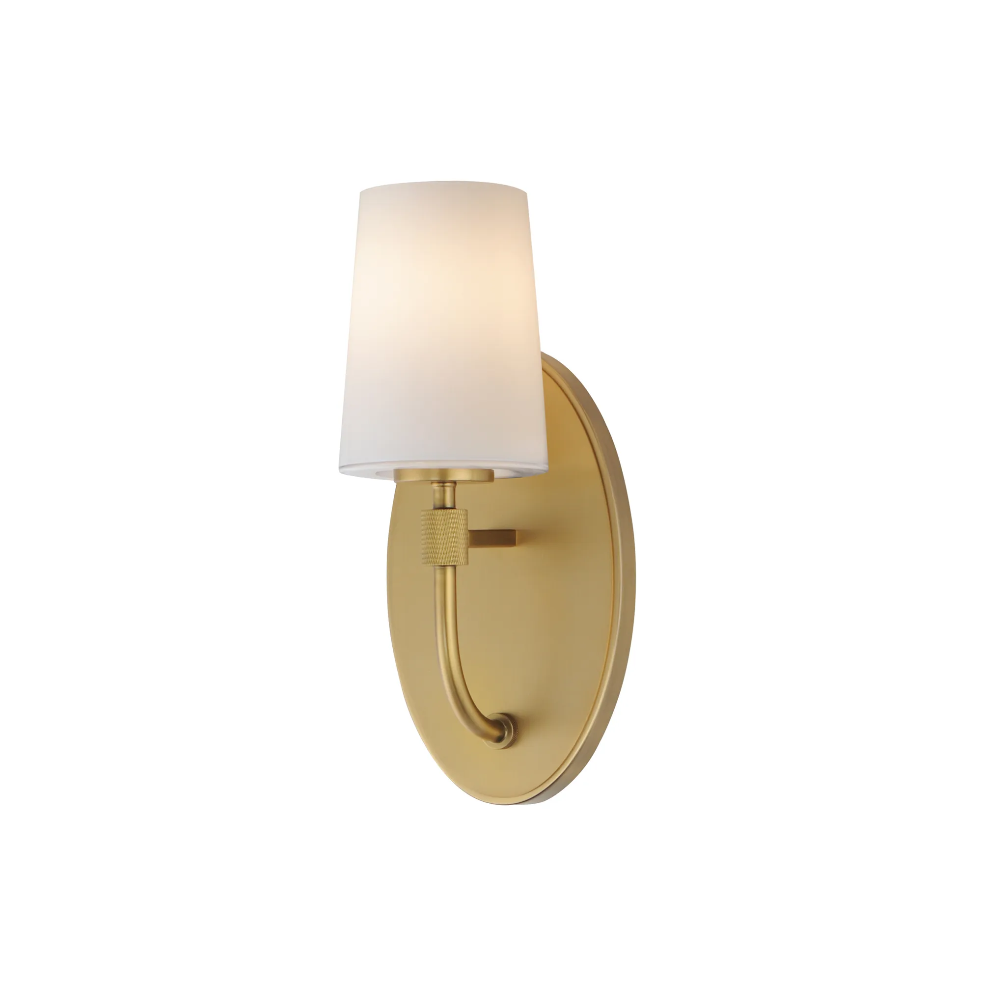 Durham One Light Wall Sconce in Natural Aged Brass