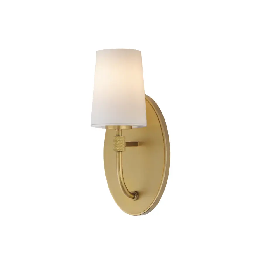 Durham One Light Wall Sconce in Natural Aged Brass - Image 1