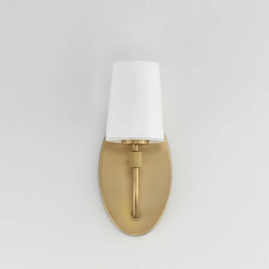 Durham One Light Wall Sconce in Natural Aged Brass - Image 2