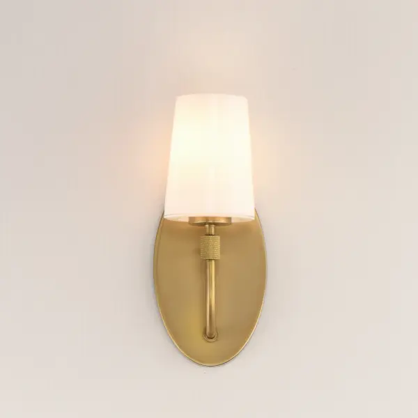 Durham One Light Wall Sconce in Natural Aged Brass - Image 3