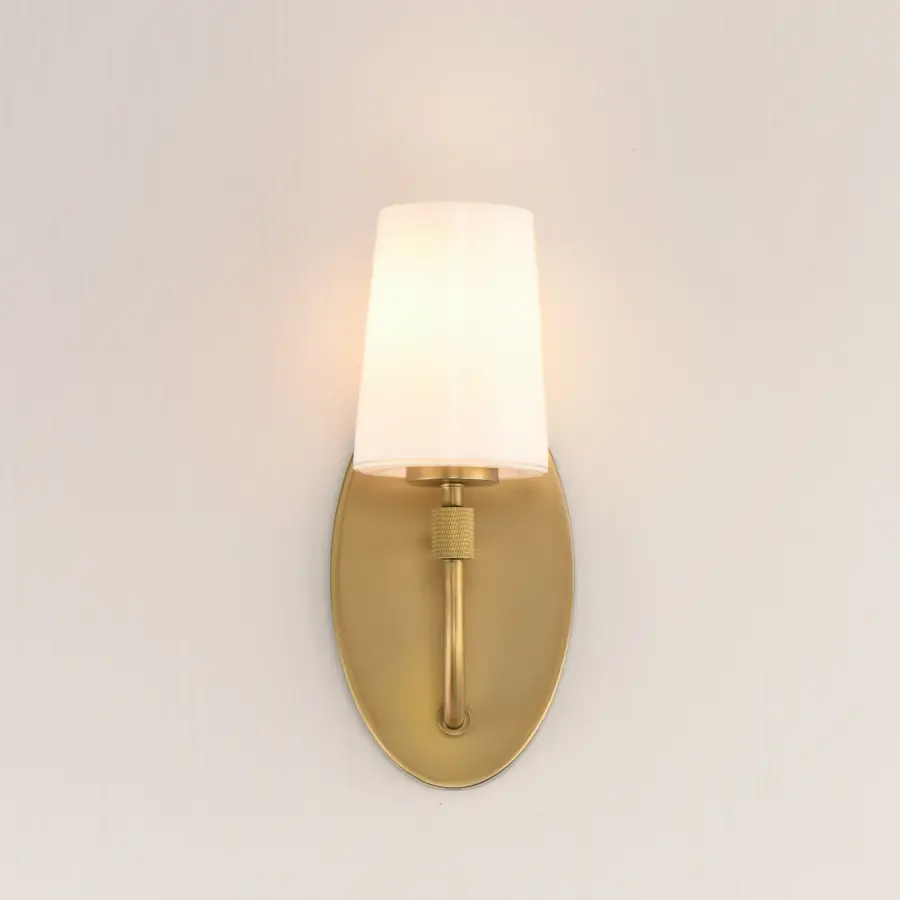Durham One Light Wall Sconce in Natural Aged Brass - Image 3