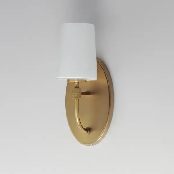 Durham One Light Wall Sconce in Natural Aged Brass - Image 4