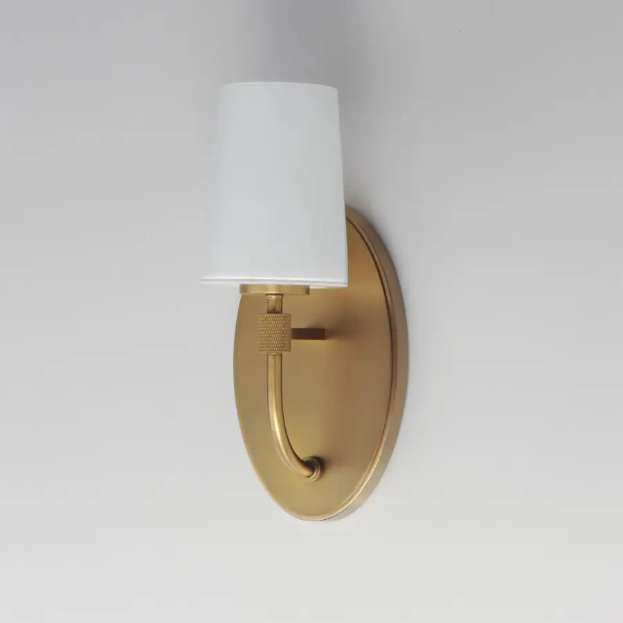 Durham One Light Wall Sconce in Natural Aged Brass - Image 4
