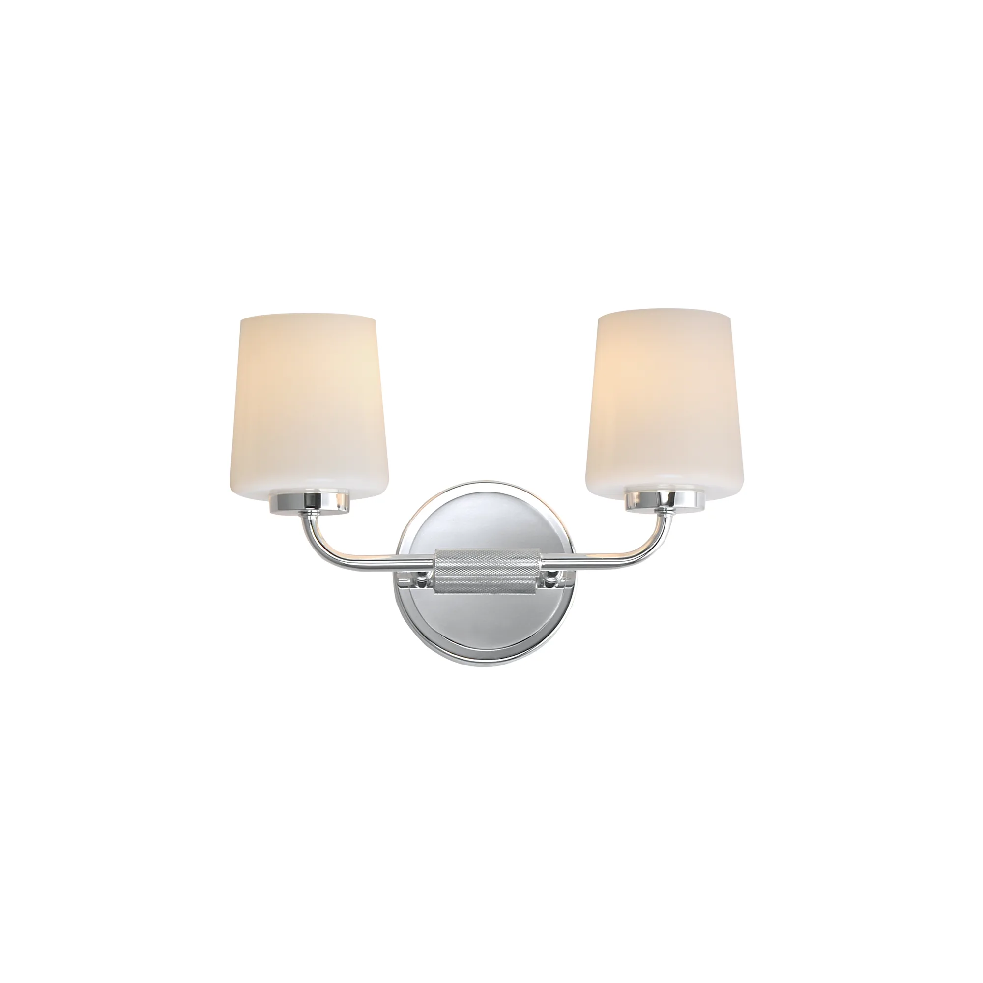 Durham Two Light Wall Sconce in Polished Chrome