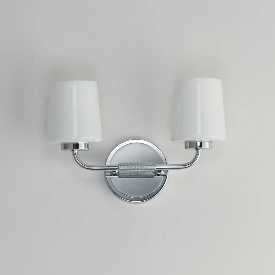Durham Two Light Wall Sconce in Polished Chrome - Image 2