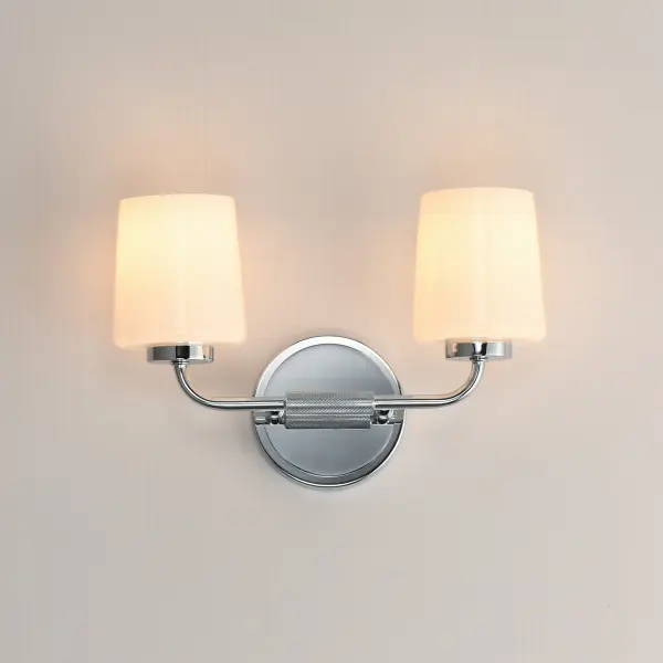 Durham Two Light Wall Sconce in Polished Chrome - Image 3