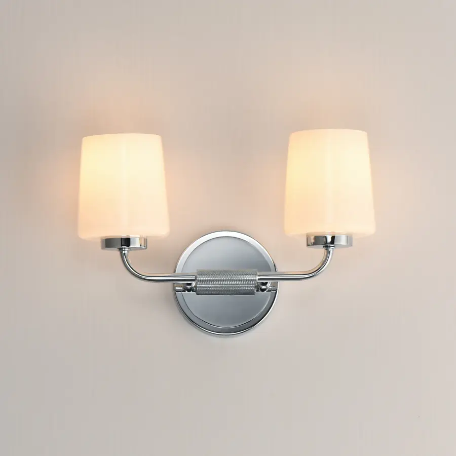 Durham Two Light Wall Sconce in Polished Chrome - Image 3
