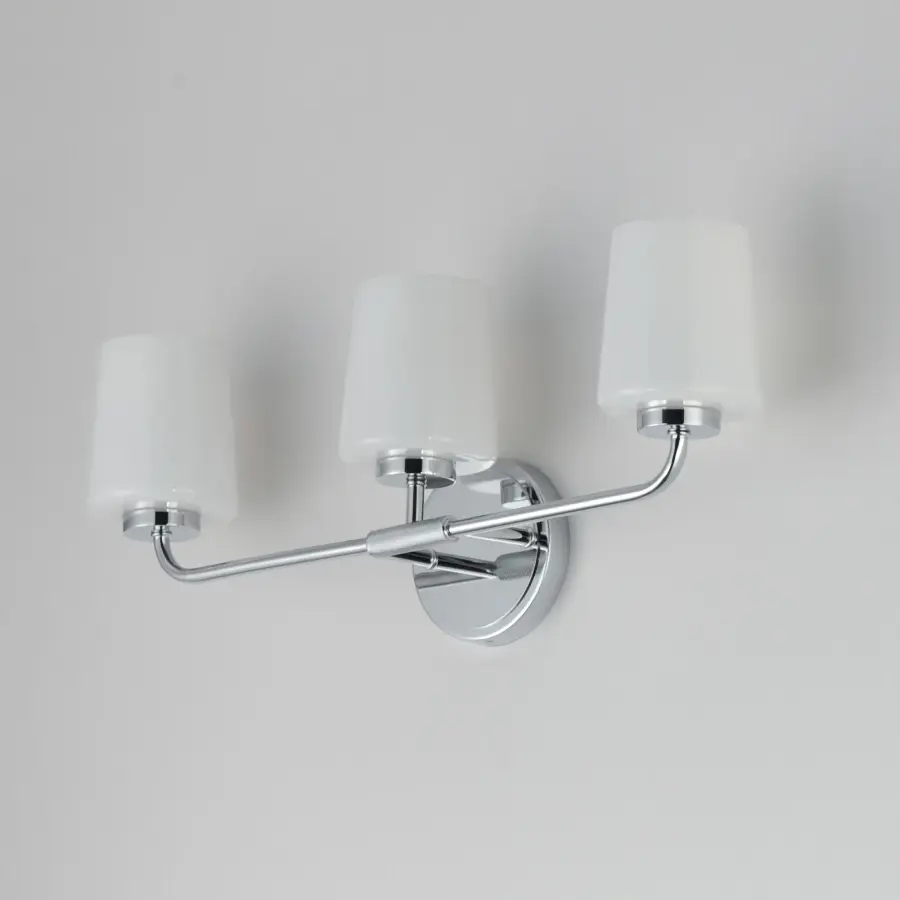 Durham 3-Light Bath Vanity in Polished Chrome - Image 4