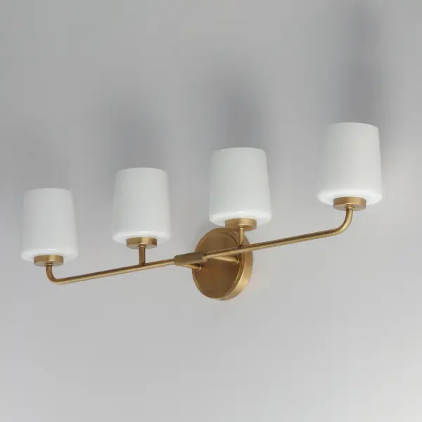 Durham 4-Light Bath Vanity in Natural Aged Brass - Image 4