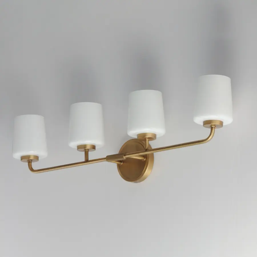 Durham 4-Light Bath Vanity in Natural Aged Brass - Image 4