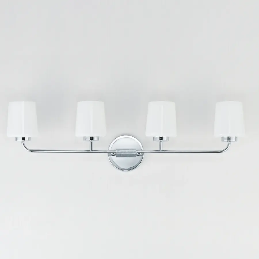 Durham 4-Light Bath Vanity in Polished Chrome - Image 2