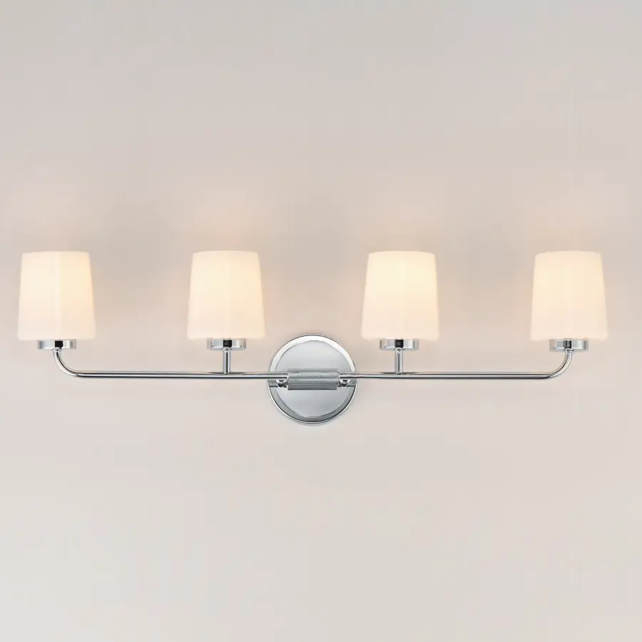 Durham 4-Light Bath Vanity in Polished Chrome - Image 3
