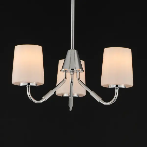Durham Three Light Chandelier in Polished Chrome - Image 3