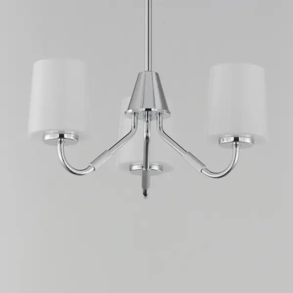 Durham Three Light Chandelier in Polished Chrome - Image 4