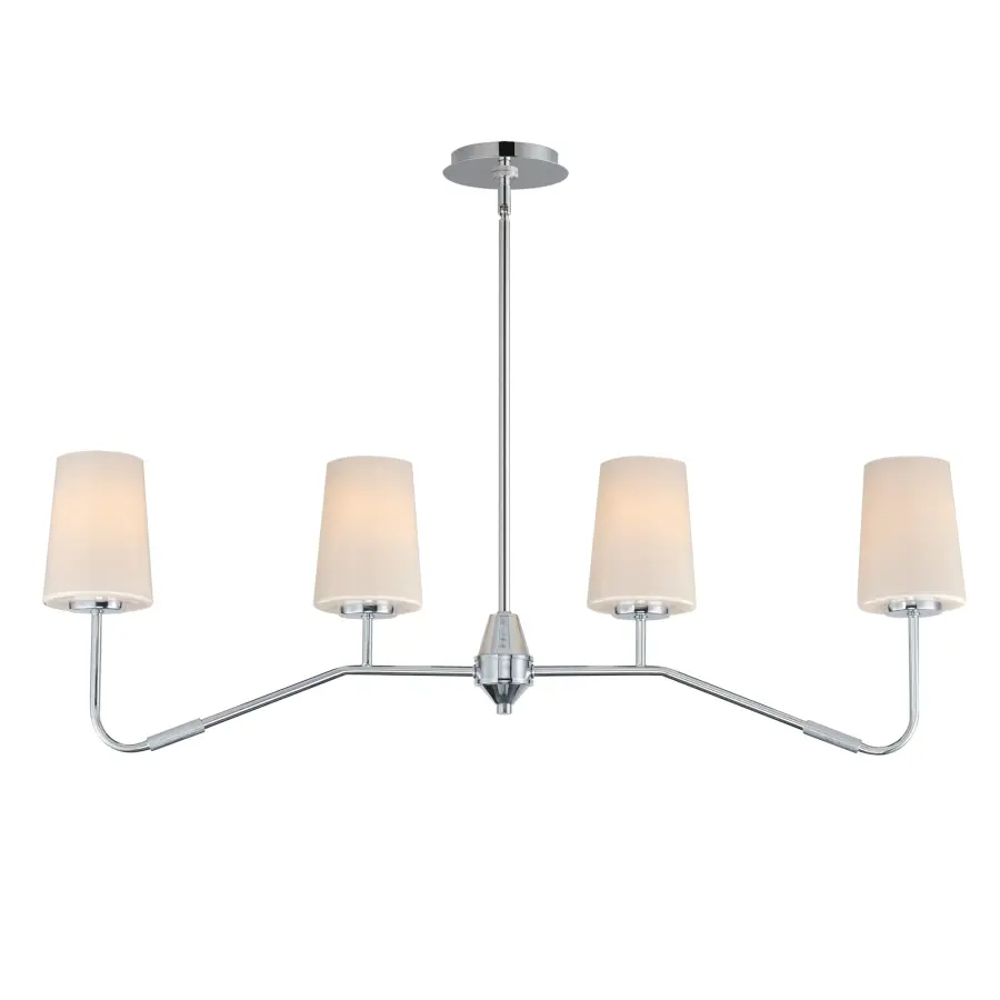 Durham 4-Light Linear Chandelier in Polished Chrome - Image 1