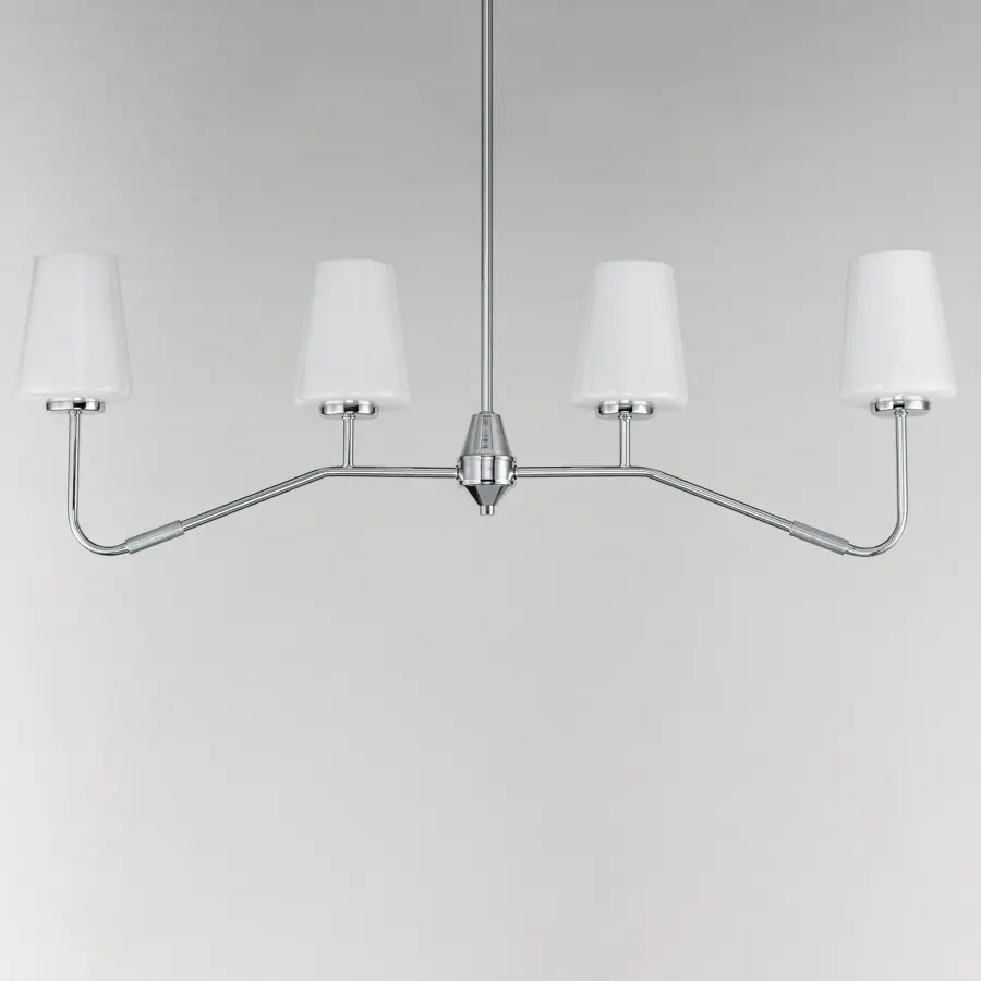 Durham 4-Light Linear Chandelier in Polished Chrome - Image 2