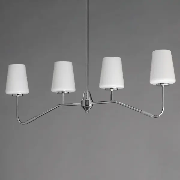 Durham 4-Light Linear Chandelier in Polished Chrome - Image 4