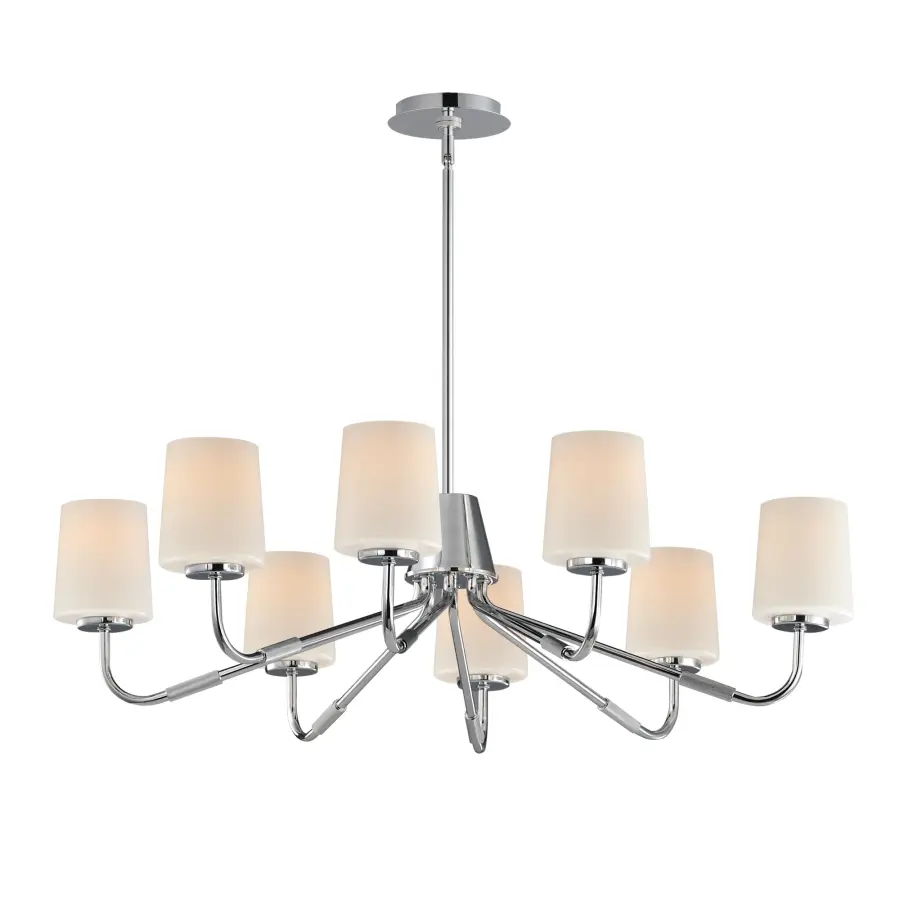 Durham 8-Light Chandelier in Polished Chrome - Image 1
