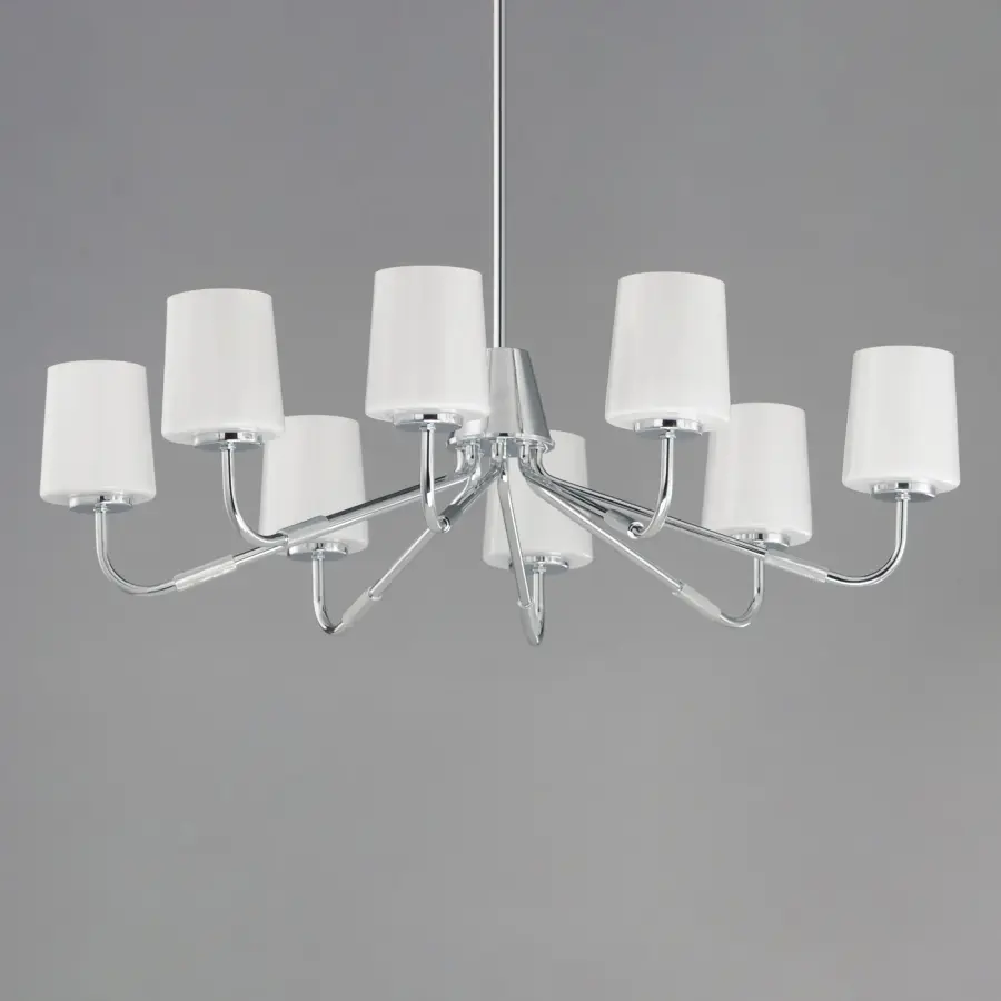 Durham 8-Light Chandelier in Polished Chrome - Image 2