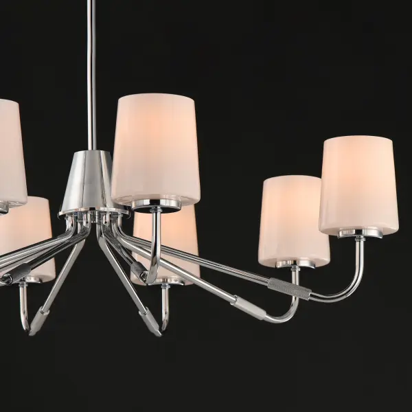 Durham 8-Light Chandelier in Polished Chrome - Image 4