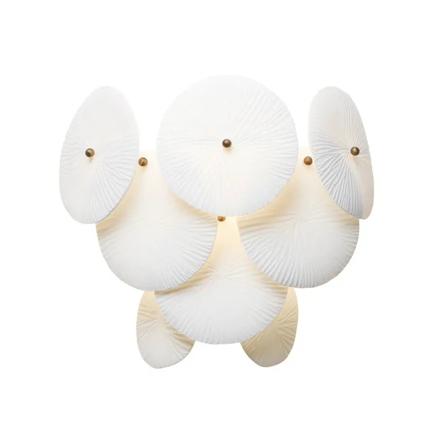 Isla One Light Wall Sconce in Natural Aged Brass