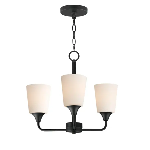 Collection: Hudson Finish: Black Glass: Satin White Width: 19.75" Height: 15.25" Length: 19.75" Weight: 7.20 lb Chain: 36" Wire: 120" Canopy: 5"x5"x0.75" Number of Bulbs: 3 Maximum Wattage: 60.00 W Bulb Base: E26 Medium Light Source: Incandescent Voltage: 120.00 V Material: Steel, Glass Safety Listing: cETLus Manufacturer Warranty: 3 Spec Sheet