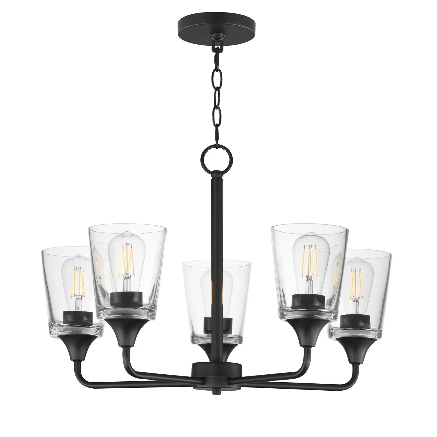 Hudson 5-Light Chandelier in Black