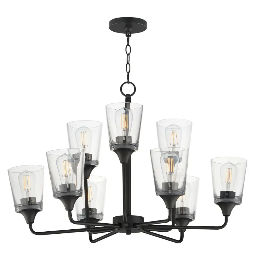 Hudson 9-Light Chandelier in Black