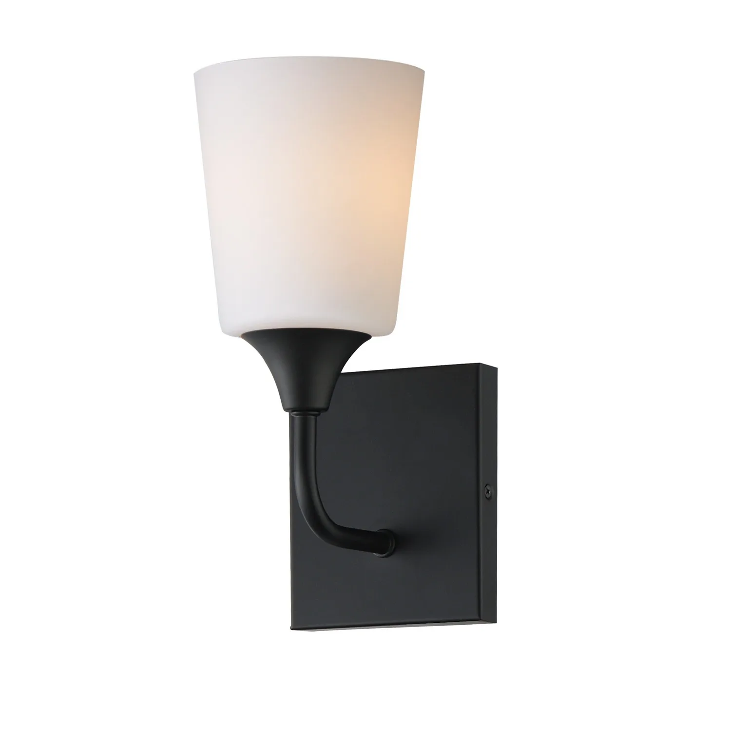 Hudson One Light Wall Sconce in Black