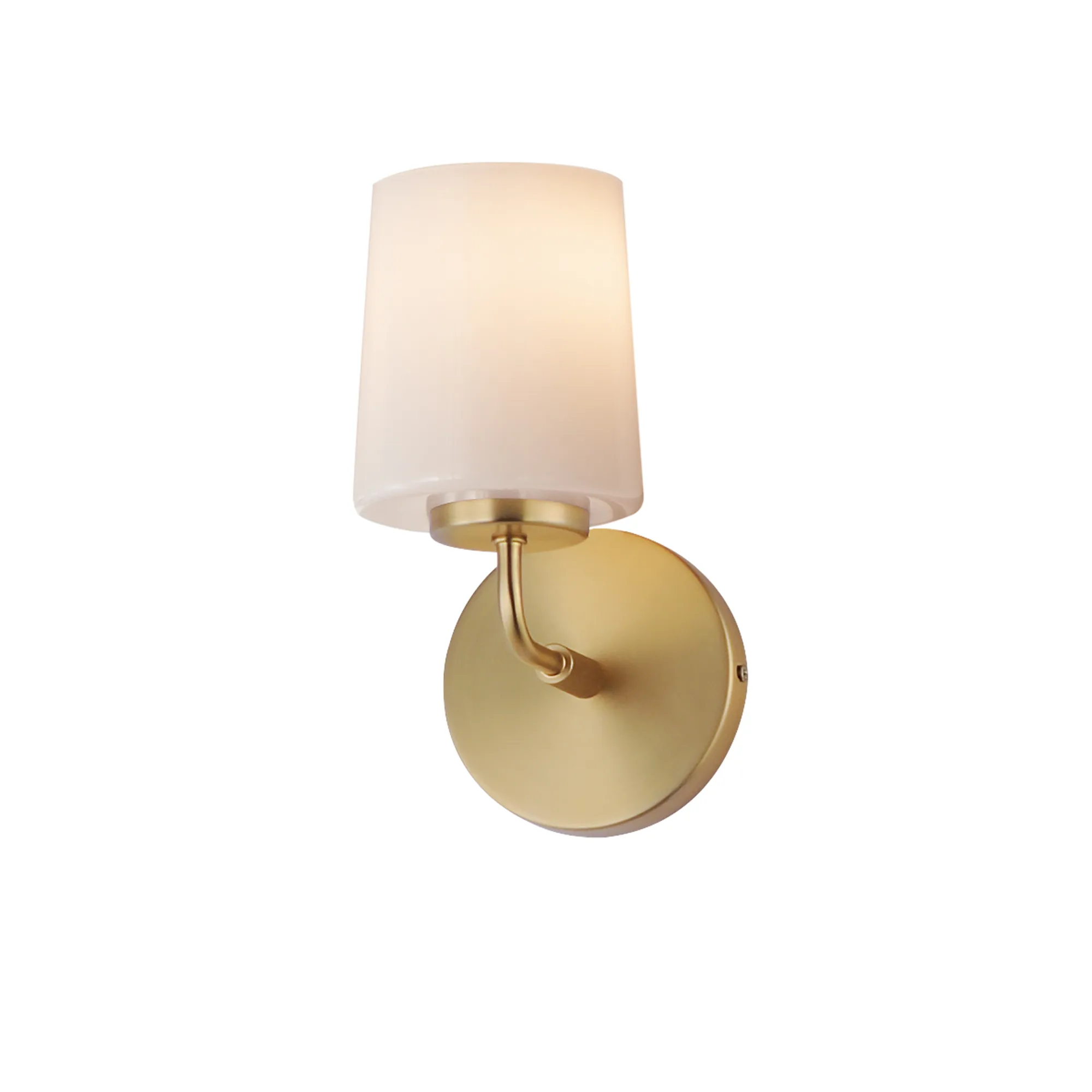Durham One Light Wall Sconce in Natural Aged Brass