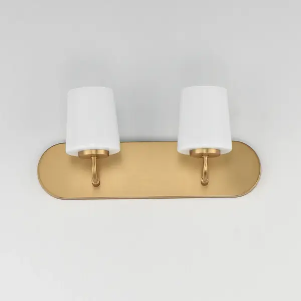 Durham Two Light Bath Vanity in Natural Aged Brass - Image 2
