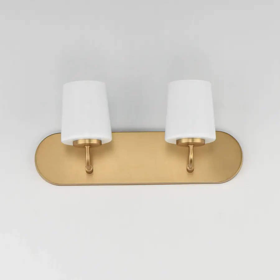 Durham Two Light Bath Vanity in Natural Aged Brass - Image 2