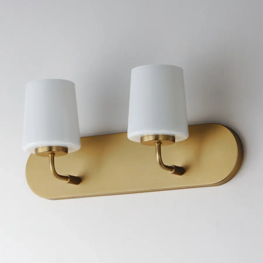 Durham Two Light Bath Vanity in Natural Aged Brass - Image 4