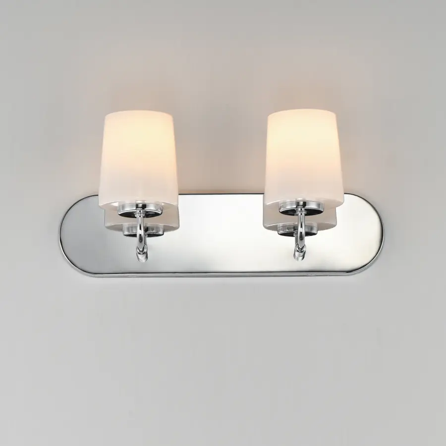 Durham Two Light Bath Vanity in Polished Chrome - Image 3